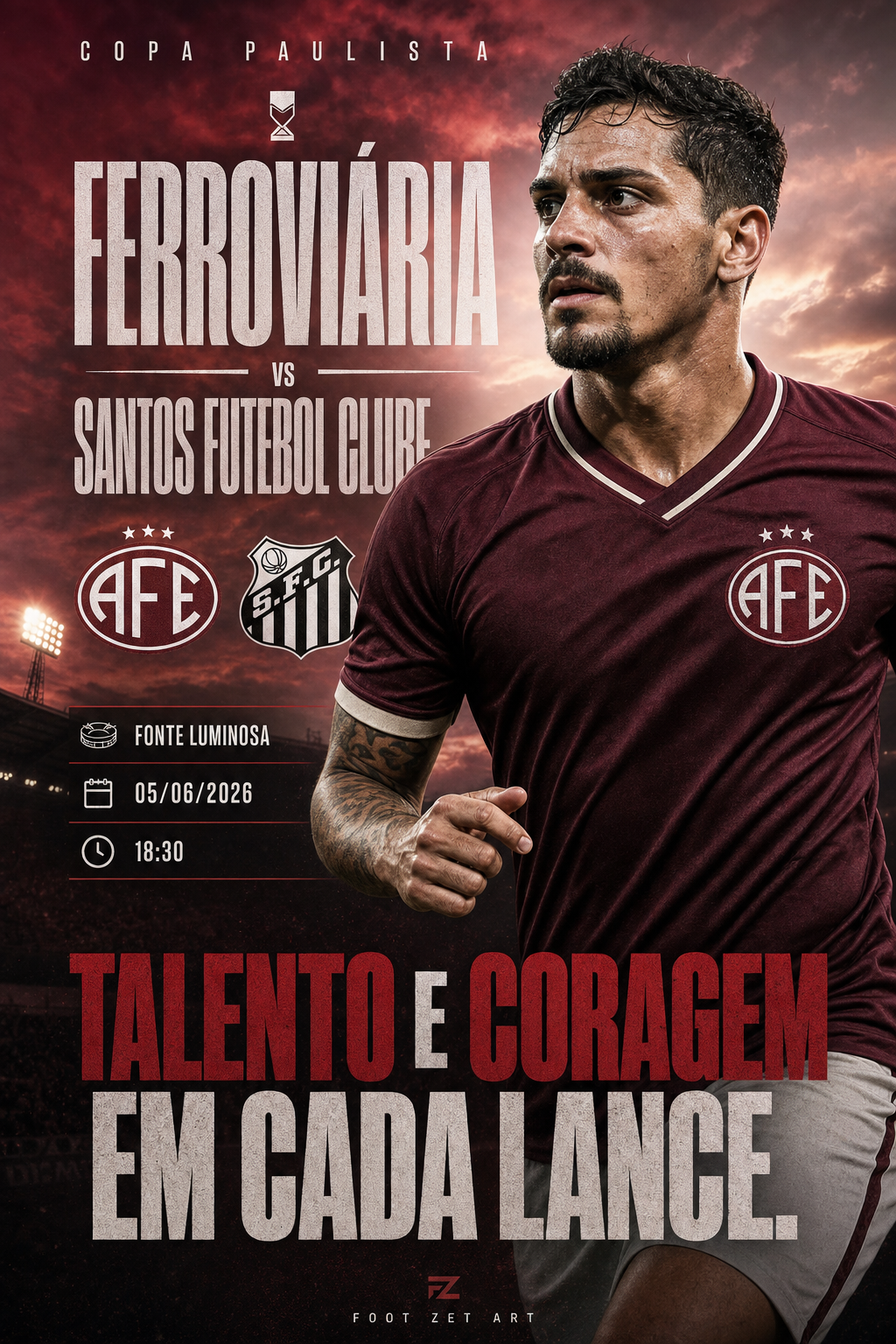 Arte Ferroviária x Santos